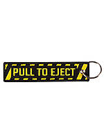 Брелок бирка Pull to eject Чёрный