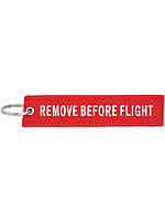 Брелок бирка Remove Before Flight Красный