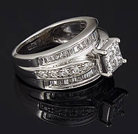 Женское кольцо из белого золота с бриллиантами С39Л1№10