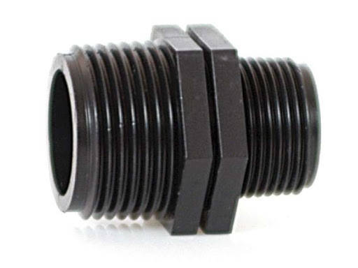 Ніпель 3/4"ЗРх1"ЗР перехідний пластиковий Irritec, фото 1