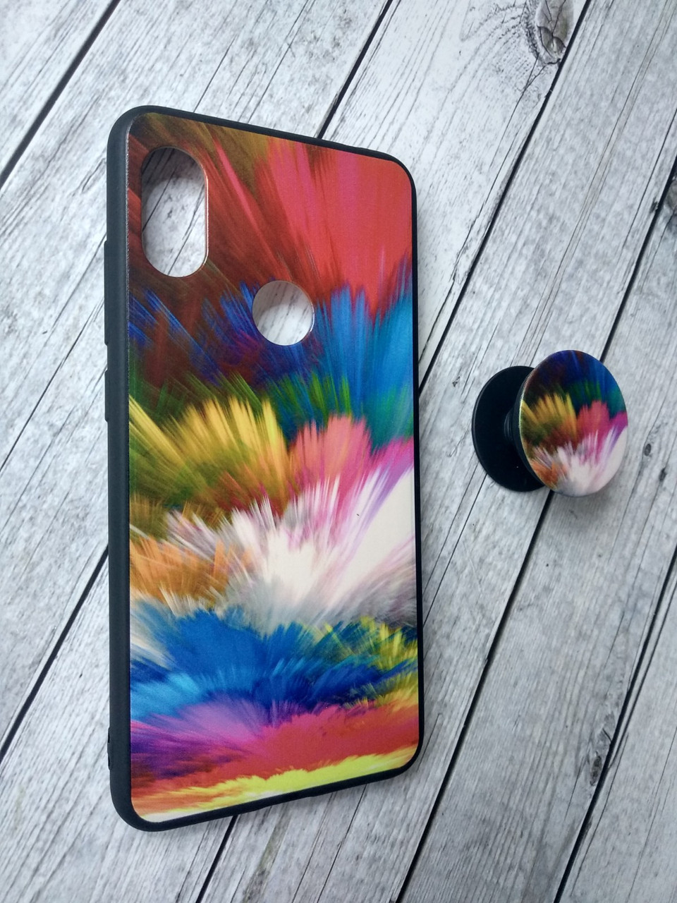 Чохол для телефону Xiaomi Redmi Note 6/6Pro Silicone Lima (M18) + popsocket