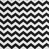 Скатертина овальна бавовна тефлонова водовідштовхувальна гідрофобне просочення біло-чорний зигзаг, фото 3