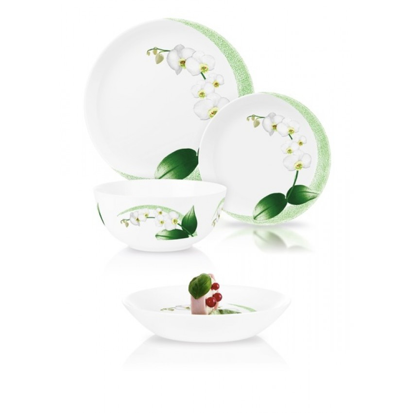 Сервіз столовий Diwali WHITE ORCHID 19 предметів 9741P LUM