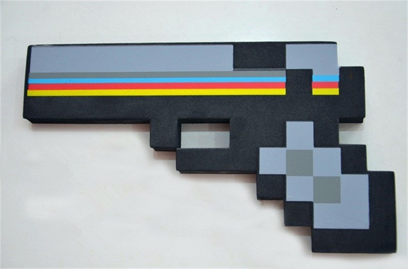 Пістолет Minecraft залізний Майнкрафт 00280