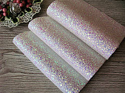 Екошкіра (шкіра) великий блиск — біла (дорога) 19 на 30 см. - 38 грн