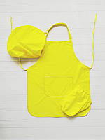 Фартух з беретом і нарукавниками (11-18 років) лимонний колір