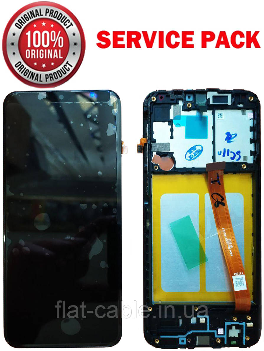 Дисплей + сенсор Samsung A202 Galaxy A20e (2019) чорний Оригінал 100% SERVICE PACK