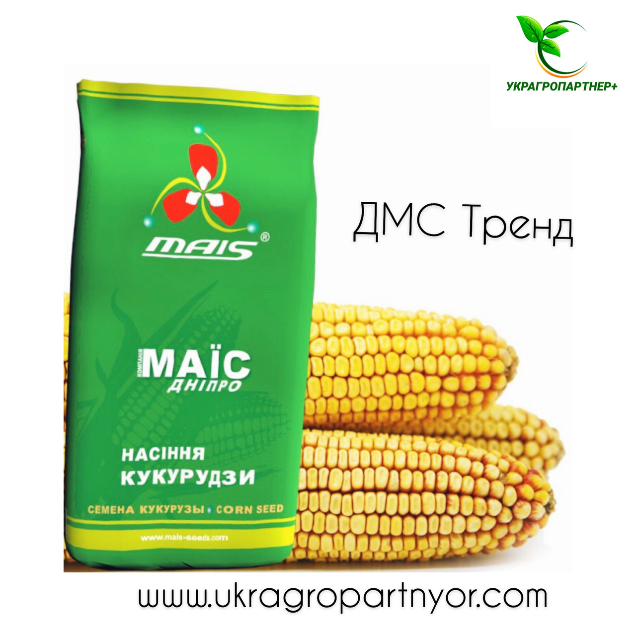 Насіння Кукурудзи ДМС ТРЕНД (ФАО - 290)(доповн. інсекто. протру.) 2022 р.у. (МАІС Дніпро), фото 1