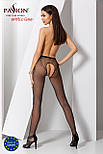 Еротичні колготки-бодистокинг Passion S019 white, імітація трусиків ажурних з доступом в сіточку 777Store.com.ua, фото 2