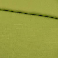 Креп льон стрейч зелений світлий, ш.150