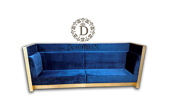 Диван для ресторану із золотими вставками