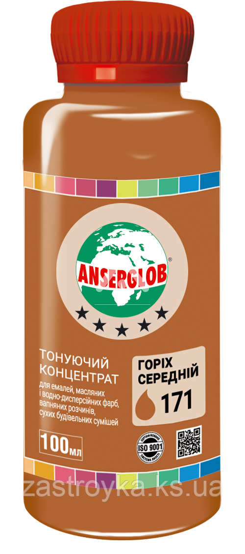 Тонувальний концентрат ANSERGLOB No171 горіх середній, 100 мл
