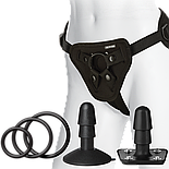 Набір для страпона Doc Johnson Vac-U-Lock Crystal Jellies Set, діаметр 3,8 см, 2х4,5 см, 5,1 см 777Store.com.ua, фото 2