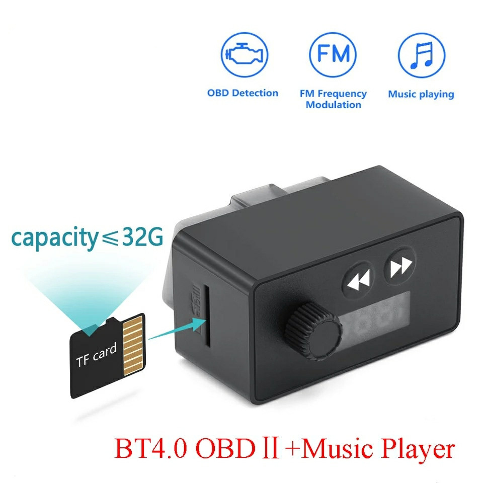 ДІАГНОСТИЧНИЙ АВТОСКАНЕР ELM327 OBT PLAYER V12 Bluetooth 4.0