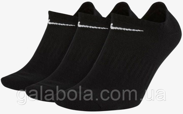 Шкарпетки Nike Everyday Lightweight 3-pack SX7678-010 (чорні) — 3 пари