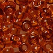 Бісер Preciosa Чехія №10090, коричневий, прозорий, фото 1