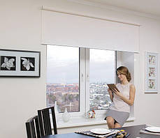 Готові рулонні штори Льон 858 розмір 600х1650мм (жовтий колір) з фіксацією, фото 3