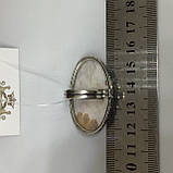 Сколецит кільце з натуральним сколецитом в сріблі 17,5-18 розмір Індія, фото 6