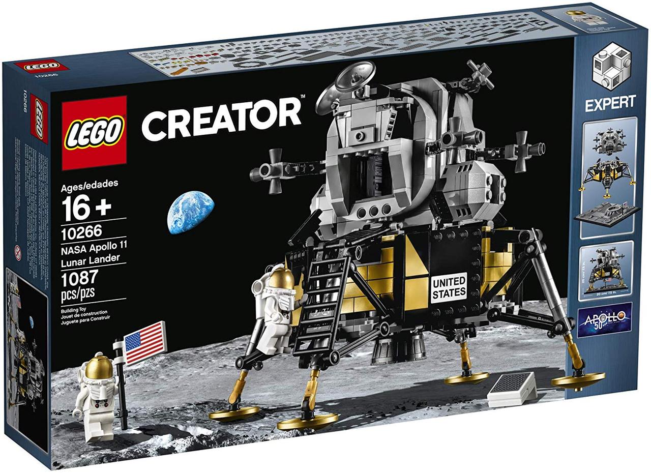 LEGO Creator Expert Місячний модуль корабля Аполлон 11 НАСА 1087 деталей (10266)