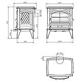 Піч на дровах DOVRE 640 WD/E8, фото 2