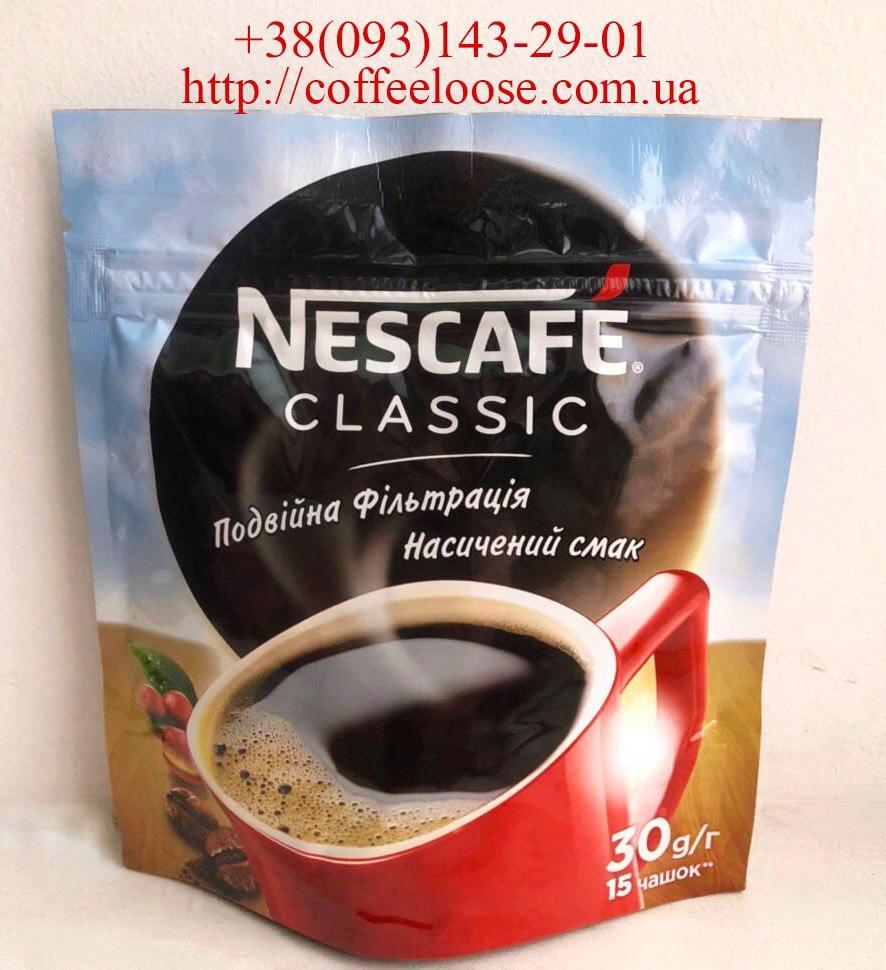 Кофе Nescafe Classic 30 грамм, Кофе растворимый Нескафе Классик 30 г ...