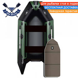 Кільовий надувний човен Aqua Star D-249 двомісний човен з кілем АкваСтар з слань-книжкою зсувні сидіння отвір для клапана кильсона