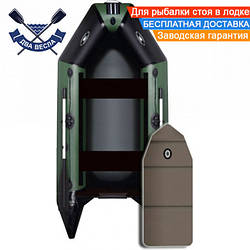 Кільовий надувний човен Aqua Star D-275 двомісний човен з кілем АкваСтар з слань-книжкою зсувні сидіння отвір для клапана кильсона