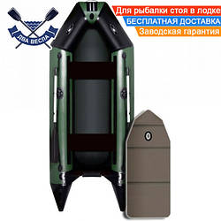 Кільовий надувний човен Aqua Star D-310 тримісний човен з кілем АкваСтар з слань-книжкою зсувні сидіння отвір для клапана кильсона