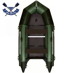 Кільовий надувний човен Aqua Star K-380 AquaStar шестимісний човен з кілем АкваСтар жорстке дно ПВХ 1100 балон 46