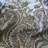 Бязь купонна з оливковими гілками квітів, ширина 220 см, фото 5