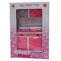 Игровой набор - кукольная кухня "Милый дом", 23x10x32 см, розовый, пластик (2530P)