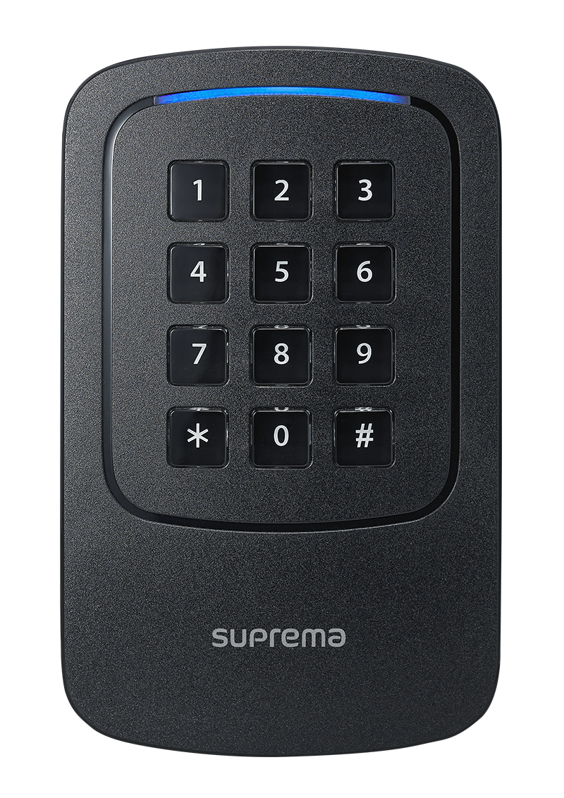 RFID-зчитувач із підтримкою NFC, BLE та кодонабірна клавіатура Suprema Xpass D2 (XPD2-GKDB)