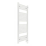 Німецька електрична сушарка для рушників Zehnder Aura 500 x 1217, біла, з білим ТЕНом, фото 7