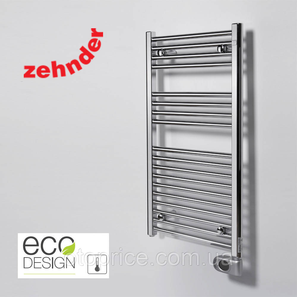 Німецька електрична рушникосушка Zehnder Aura 500 x 906, хром з програмованим теном