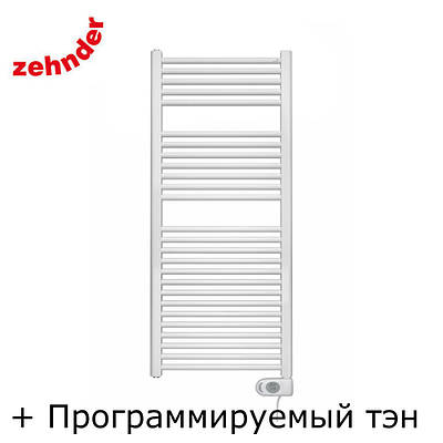 Німецька електрична сушарка для рушників Zehnder Aura 500 x 1226, біла з програмованим теном