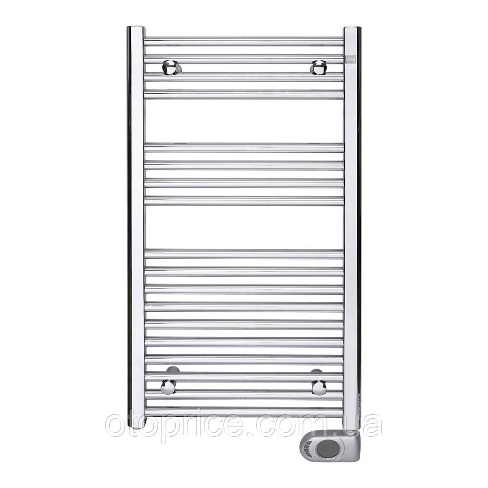 Німецька електрична сушарка для рушників Zehnder Aura 500 x 1226, хром із програмованим теном