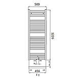 Рушникосушка комбінована, Zehnder Virando з теном NEX 1226 x 500 мм , чорна матова, фото 7