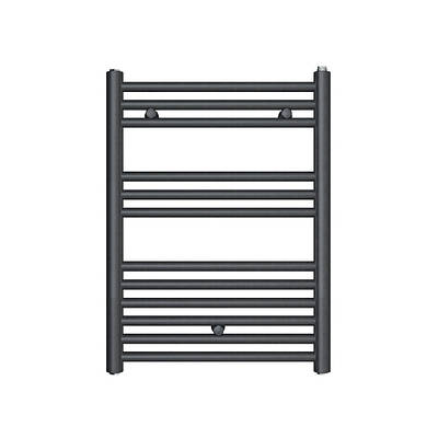 Сушарка для рушників водяна Klaro 500 x666 мм для закритих систем опалення колір чорний