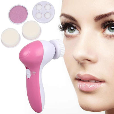 Масажер для тіла та обличчя з насадками 4 шт Face Cleaner 4in1 AE 8782 154695