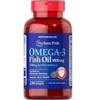 Поліненасичені жирні кислоти Omega-3 Fish Oil 1000 mg (250 кап) Puritan's Pride