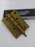 Петля универсальная Armadillo 100 мм матовая бронза