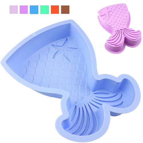 Силіконова форма для випічки "Русалонька" 24 см, фото 1