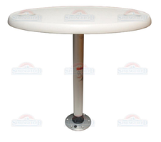 Комплект стіл овальний 45х76см підстава алюміній з замком 1690106