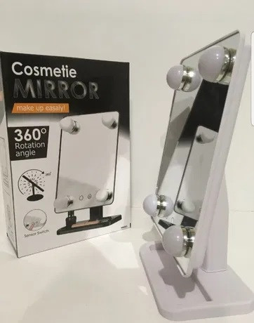 Дзеркало з підсвічуванням для макіяжу Cosmetie mirror 360 Rotation Angel