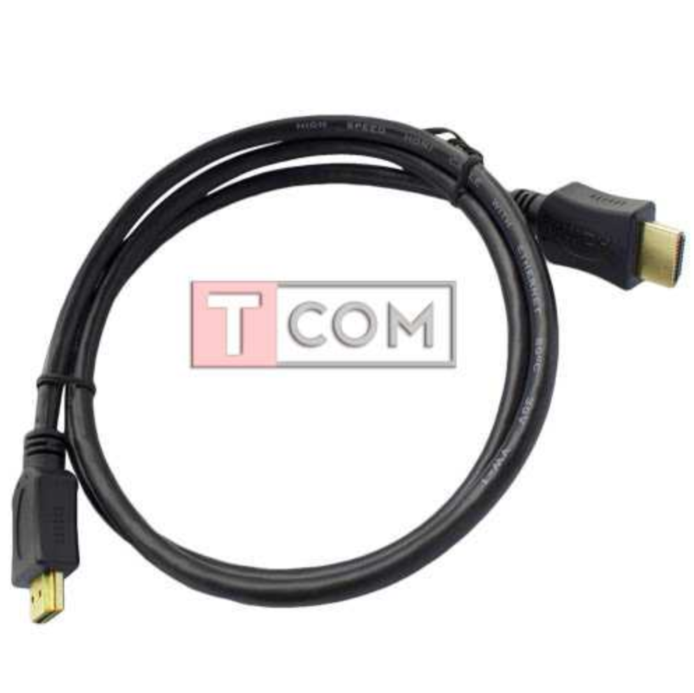 Кабель Tcom HDMI to HDMI 4K Full Hd 1080 30 AWG висока швидкість передавання даних, фото 1