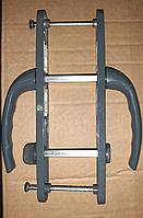 Ручка двер.  алюм. SAFIR  25-90(200мм)  WC  антрацит