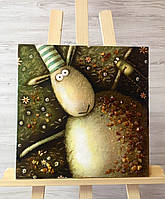 Дитяча картина з бурштину 40x40 см, картина на подарунок