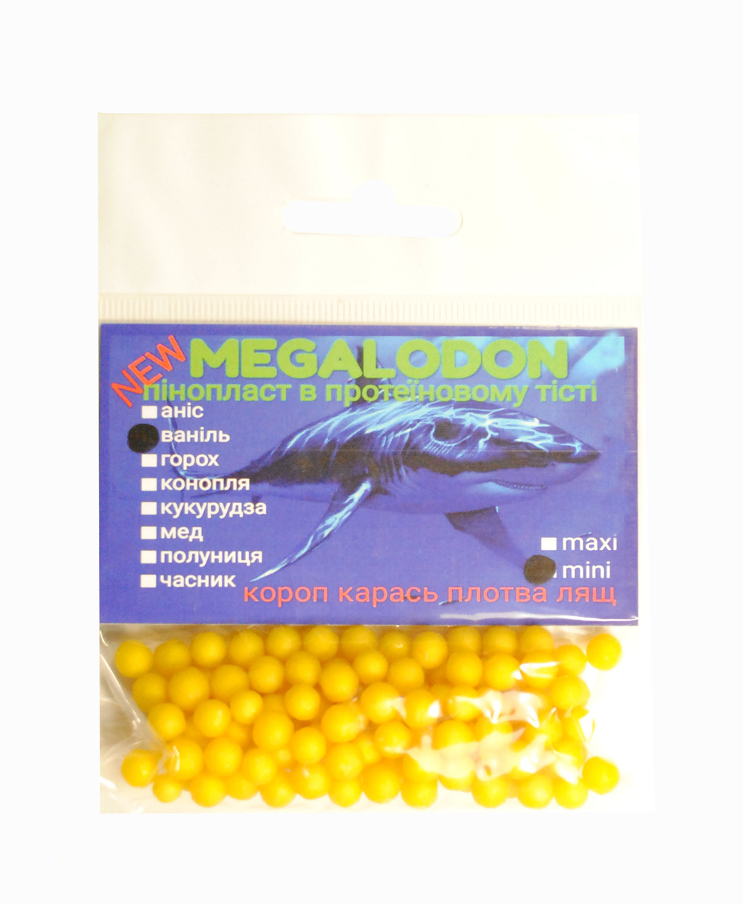 Пінопласт в протеиновом тесті "Megalodon" Ваніль (міні)