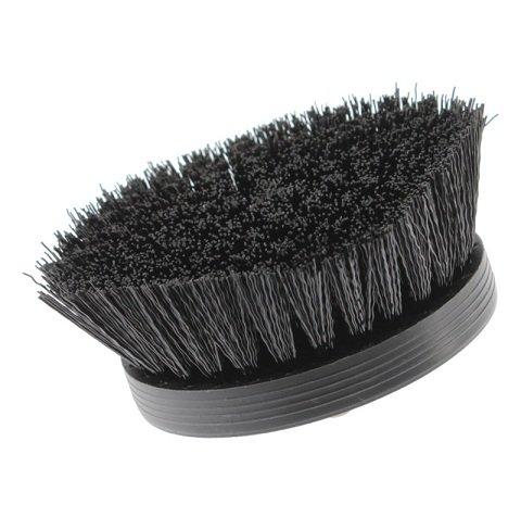 SGCB SGGD235 Pneumatic Carpet Brush Black — Щітка-насадка на дриль для чищення текстилю жорстка, чорна 90 мм, фото 1