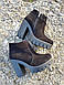 Гарні осінні весняні ботильйони черевики жіночі натуральний замш вечірні модні стильні нарядні класичні чорні 37 розмір InMax 2404, фото 2